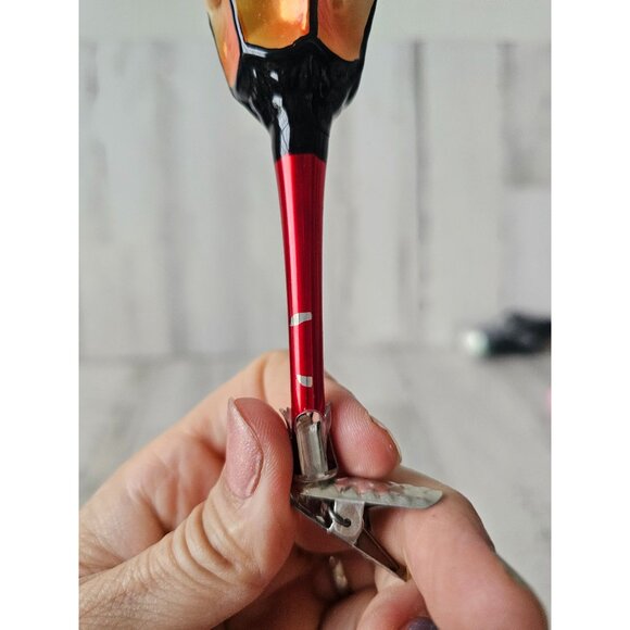 inge glas Vintage clip lantern lamp light ornament snow Xmas tree - Picture 6 of 9